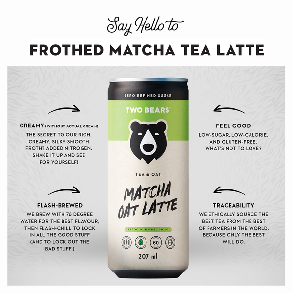 Frothed Matcha Tea Oat Latte