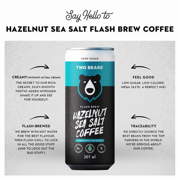 Hazelnut Sea Salt Flash Brew Coffee